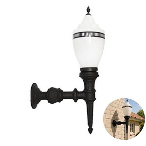 Luminária Republicana Grande Braço de Alumínio 1,57m