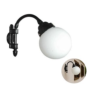Luminária Dinamarca Arandela com Braço Externa Interna Alumínio 42cm