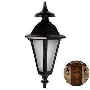Luminária Externa De Parede Meia Cara Romana Menor
