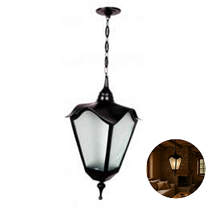 Luminária Alumínio Iluminação de Teto com Corrente Romana Grande