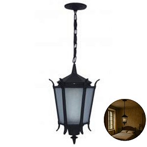 Luminária Colonial Teto Com Corrente Francesa