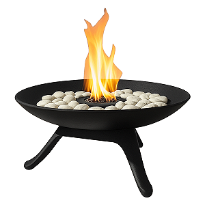 Lenheiro Lareira Ferro Fundido 60cm + Fogareiro Externa Lenha Interna Álcool