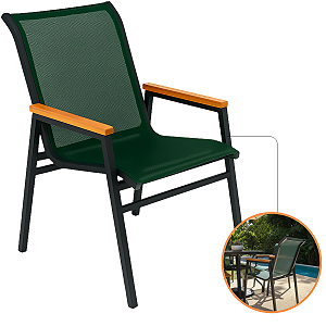 Poltrona Cadeira Com Braço Madeira Modelo Praia Nossa Kasa Área Externa Jantar Piscina