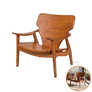 Poltrona Poeta Madeira Maciça Peroba Rosa Rústica Varanda E Jardim