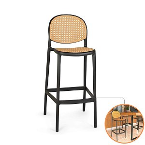 Banqueta Para Balcão Ilha E Área Gourmet Estilo Palha Natural