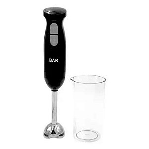 Mixer BAK 300W com Haste Inox 2 Velocidades e Copo 600ml 127V/220V