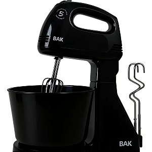 Batedeira Elétrica BAK 300W 2,5L com Pedestal 5 Velocidades 127V/220V
