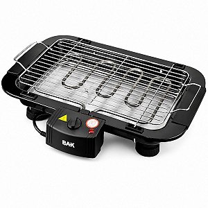 Churrasqueira Elétrica BAK 1500W de Mesa com Controle de Temperatura
