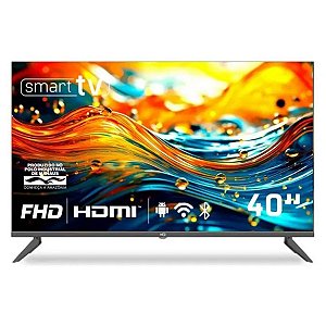 Smart TV HQ 40" Full HD Android 12 Wi-Fi Tela Sem Bordas HQS40NKH