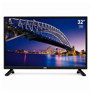 Smart TV BAK 32" LED HD Android 11 Wi-Fi 3 HDMI 2 USB