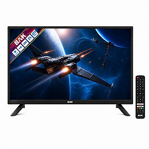 Smart TV BAK 24" LED HD Android 14 Wi-Fi com Sintonizador Digital