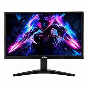 Monitor LED MNBOX 18,5" HD 1366x768 HDMI e VGA Preto