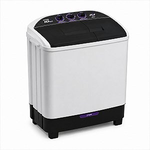 Lavadora Semiautomática Praxis Twin Tub 2 em 1 6kg + Centrífuga 4kg