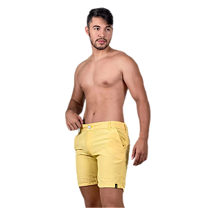 Short Brim Sarja Longo Elastano