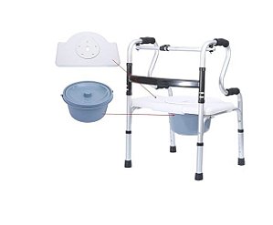 Andador Multifunção Em Alumínio 6 Em 1