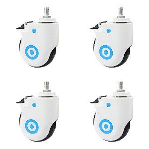 4 unidades Rodízio Hospitalar Serie Glehf é ultra silencioso