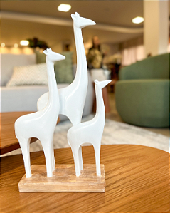 Trio girafas decorativo
