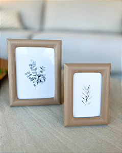 Porta-retratos em MDF com revestimento em PU