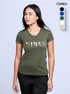 T-shirt Feminina "Vibes"