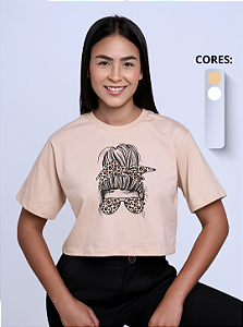 Cropped Feminino "Óculos de onça"
