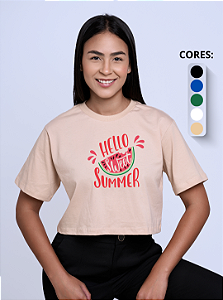 Cropped Feminino "Hello Sweet Summer"