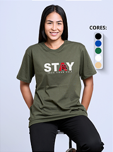 T-shirt Oversized Feminina "Stay true your self"