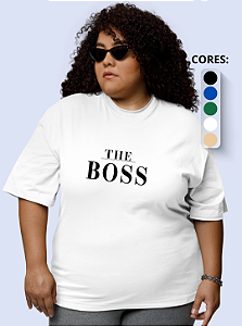 T-shirt Plus Size Feminina "The Boss"