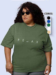 T-shirt Plus Size Feminina "Relax"