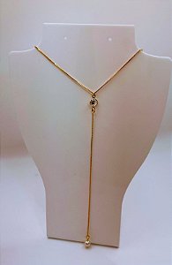 Gargantilha Gravata Zircônia