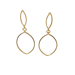 Brinco Dourado Geométrico