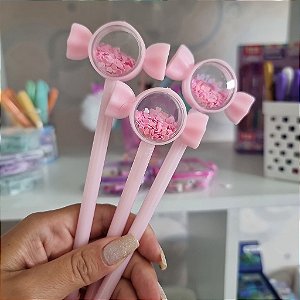 CANETA BOMBOM GLITTER
