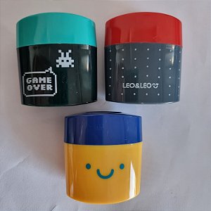 Apontador duplo com estojo