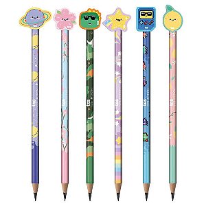 Lápis com borracha fofurice