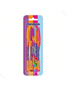 KIT CANETA ESFEROGRÁFICA MENTOS