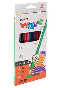 LÁPIS DE COR BAZZE WAVE 12 CORES