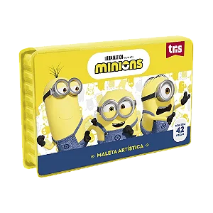 MALETA ARTISTICA MINIONS 42PCS