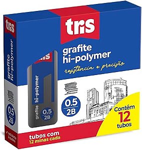Grafite Tris Hipoly 0.5 mm Traço 2B