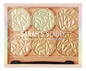 Paleta de Iluminador e Sombra 6 cores - Sarah’s Beauty