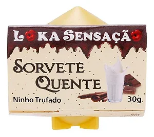 Sorvete Quente Sabor Ninho Trufado 30g Loka Sensação