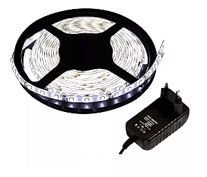 Fita LED 5M c/fonte Branco Frio