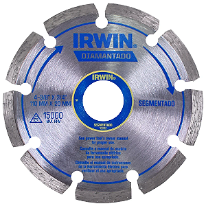 Disco Diamantado 110mm Segmentado IW13892 Irwin - Corte Seco