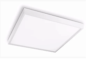 Luminária LED Sobrepor Quadrada 36W 40X40 Branco frio Super brilhante