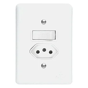 Interruptor Simples c/ Tomada 20A Branco