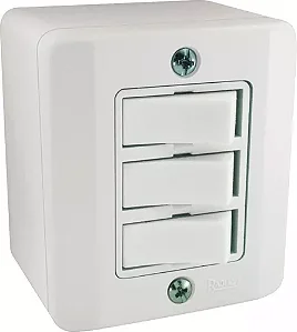 Interruptor Externo 3 Teclas 10A Branco