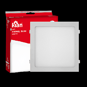 Luminária LED Embutir Quadrada 24W Branco Quente