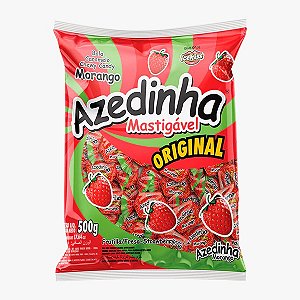 BALA MASTIGAVEL AZEDINHA MORANGO ICEKISS 500G