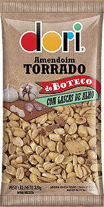 AMENDOIM DE BOTECO COM LASCAS DE ALHO 320G DORI