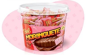 BOMBOM CHOCOLATE COM MORANGO MORANGUETE POTE COM 50UN DE 9G BEL
