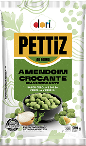 AMENDOIM CROCANTE PETTIZ CEBOLA E SALSA 500G DORI