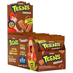 BISCOITO WAFER TEENS CHOCOLATE 8UN DE 30G CADA MARILAN